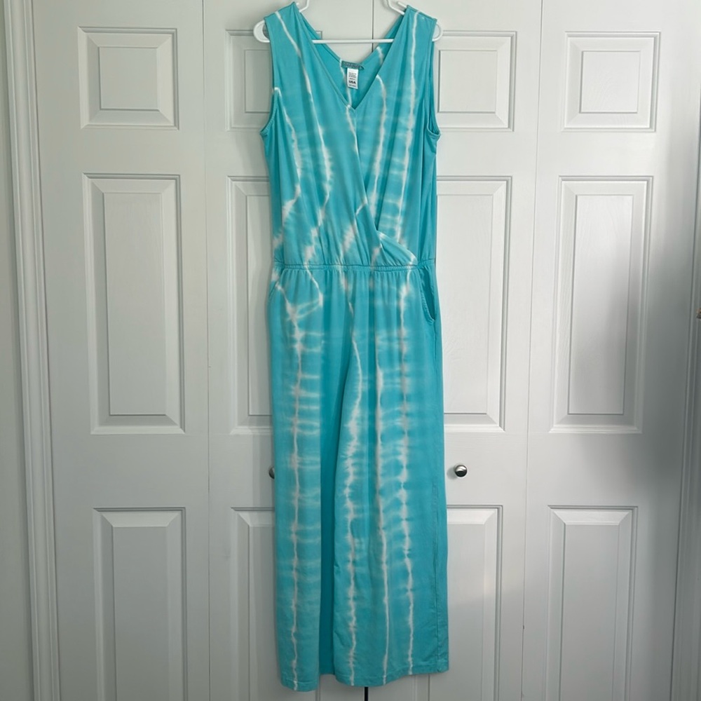 FRESH PRODUCE Luna Blue Soleil OPHELIA STRETCH Knit JUMPSUIT XL - Picture 2 of 7